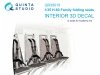 Quinta Studio QR35015 H-60 Family folding seats (Academy), 2 pcs 1/35